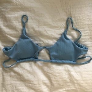 Ribbed Cutout Bikini Top